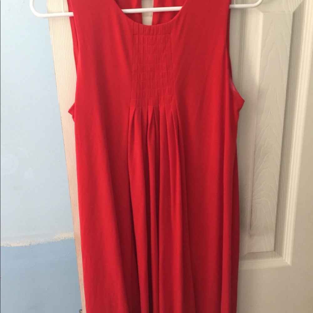 Calvin Klein - Size 8 Red Flowy Dress